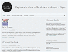 Tablet Screenshot of discussingdesign.com
